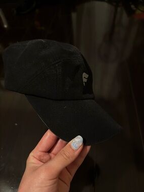 NWOT Women’s ponytail Black Baseball Cap with Subtle Logo